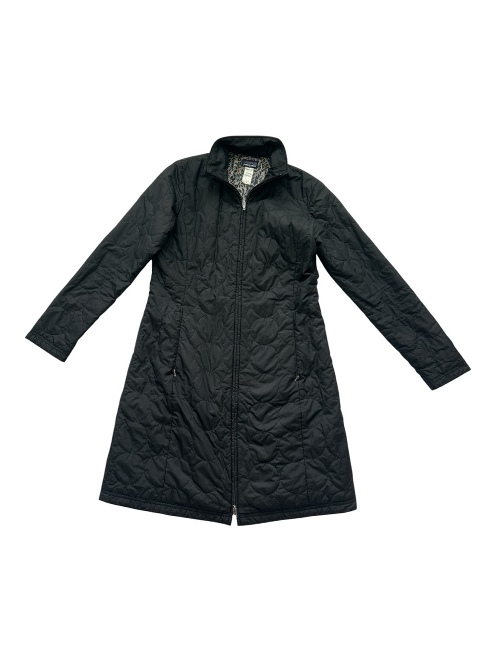 Patagonia Black Quilted Long lightweight Coat - Women